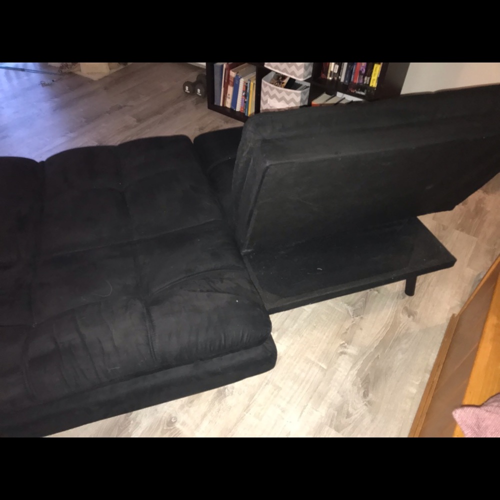 LIKE NEW Mainstays Memory Foam Convertible Futon